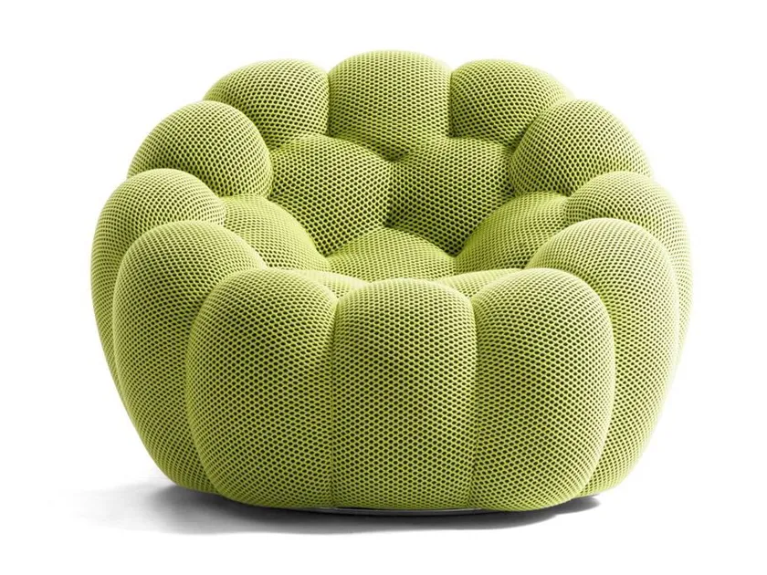  Bubble Floor Sofa – Plush 1-Seat Lounge Chair, Cozy Modern Accent Sofa for Living Room & Bedroom