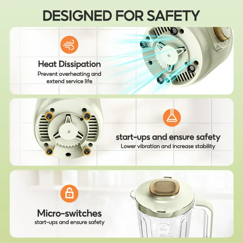 3-in-1 Blender & Food Processor, 600W 25000RPM Juicer, Meat Grinder & Food Chopper with 1800ml, 500ml & 300ml Cups