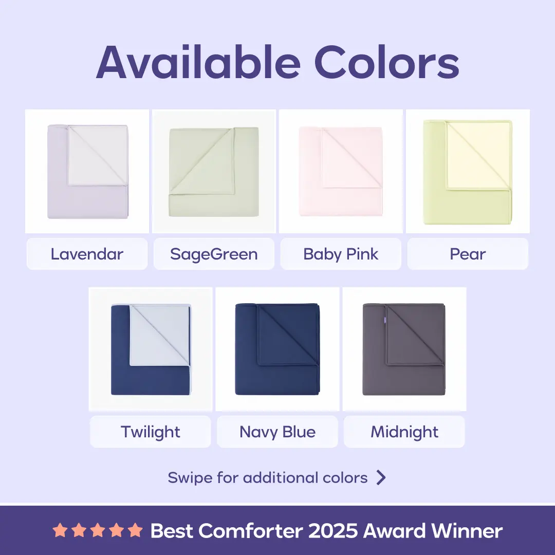 Cooling Comforter for Hot Sleepers, Lightweight Breathable Blanket for Instant Cool Relief