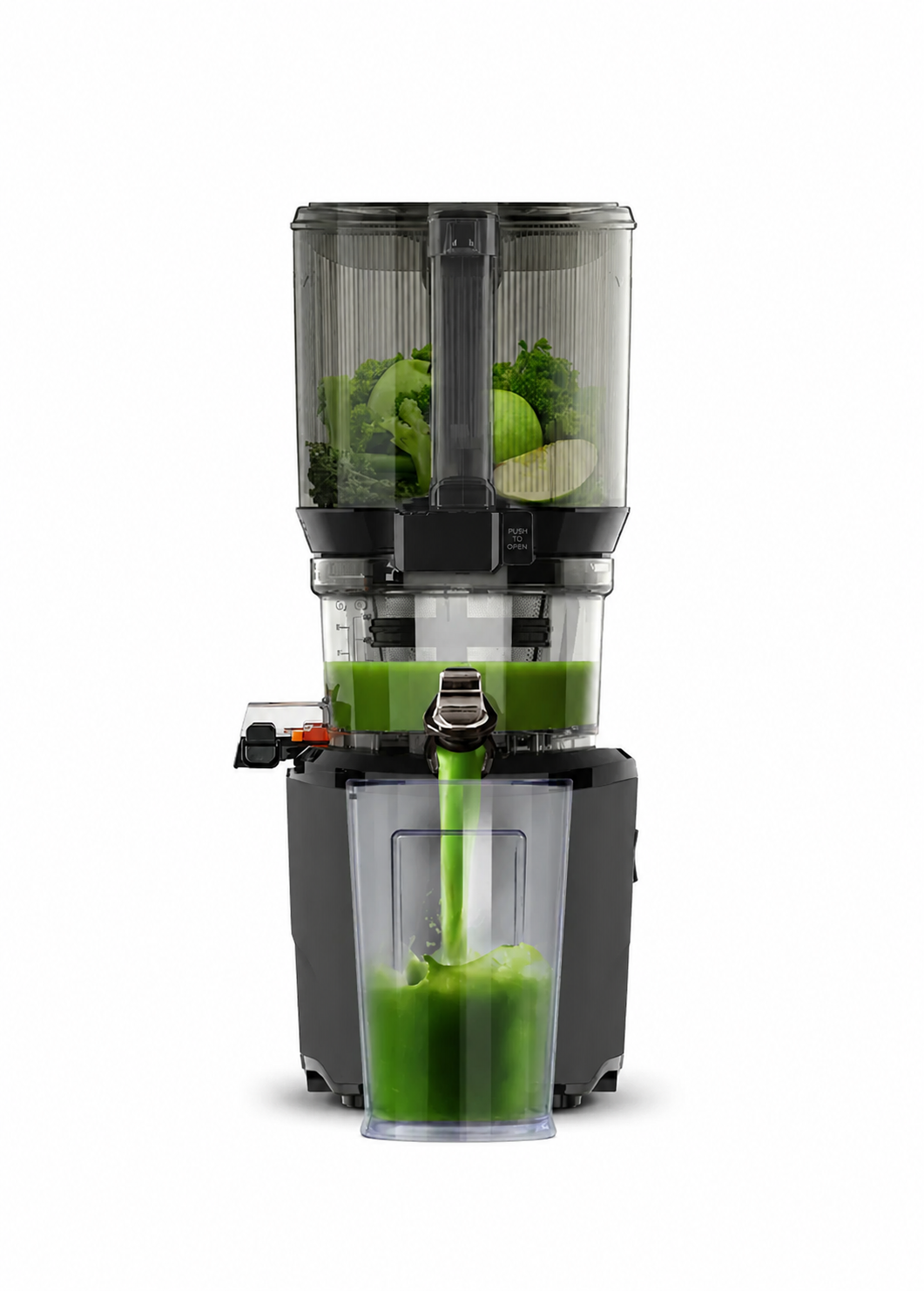 Hands-Free Cold Press Juicer, 3000ml Large Capacity Slow Masticating Juicer with Auto Cutting System, Whole Fruit Juice Machine for Home