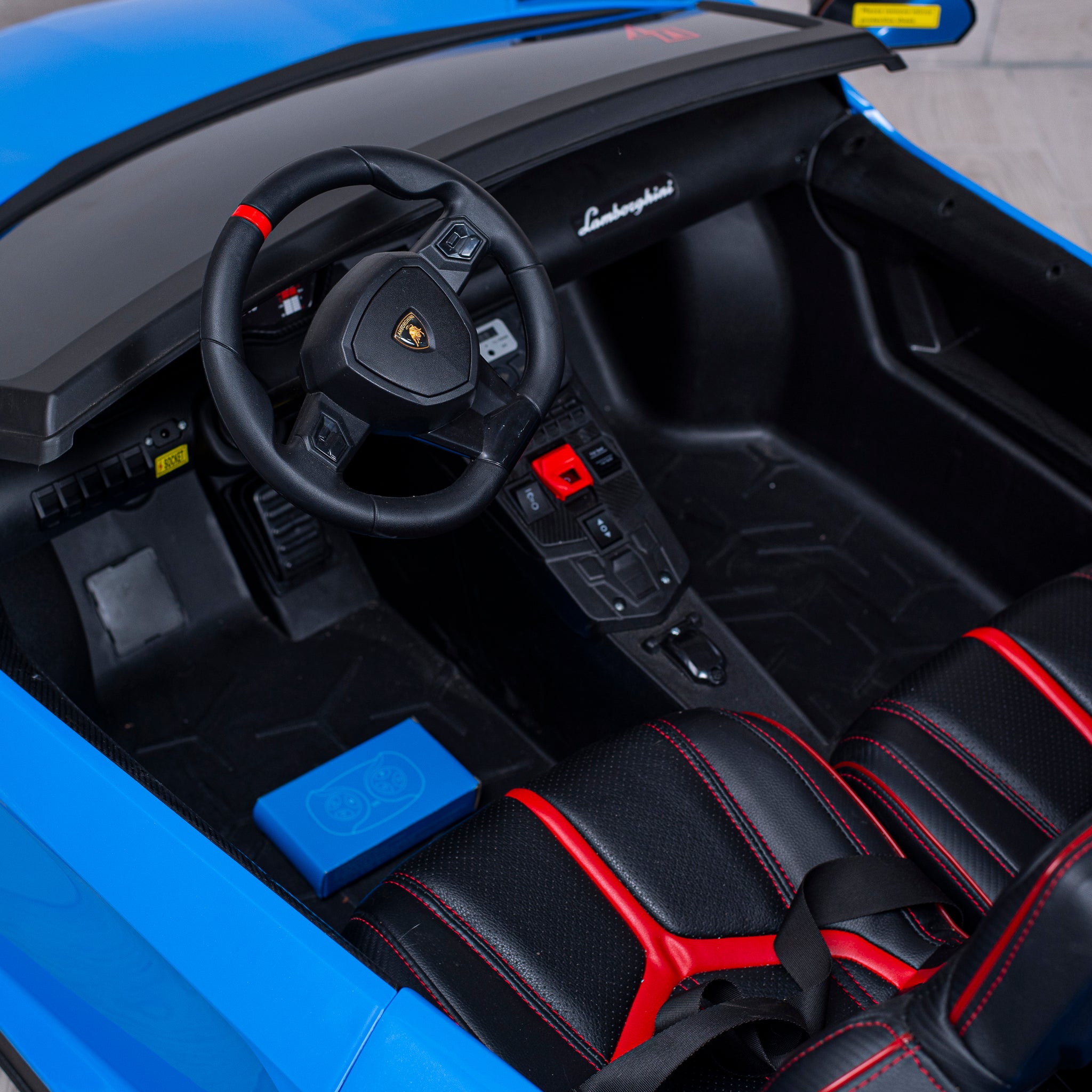 24V Kids Electric Ride-On Sports Car, Luxury Battery Powered Vehicle with LED Lights, Realistic Sounds, MP3 Player, Display Screen, Parent Remote Control & Safety Belts