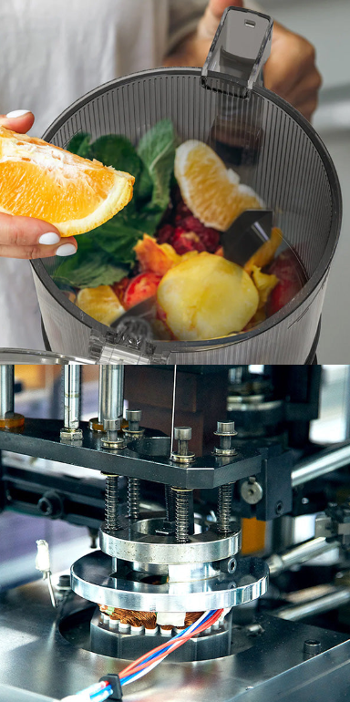 Hands-Free Cold Press Juicer, 3000ml Large Capacity Slow Masticating Juicer with Auto Cutting System, Whole Fruit Juice Machine for Home