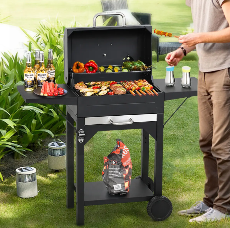 MASTER COOK Portable Charcoal Grill Freestanding 332 sq in (Black)