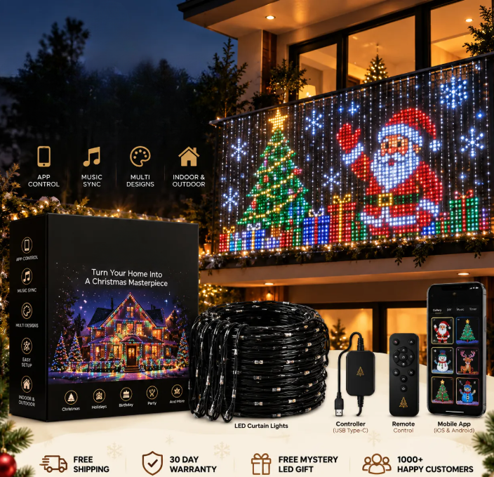 Smart Animated Christmas Balcony Lights