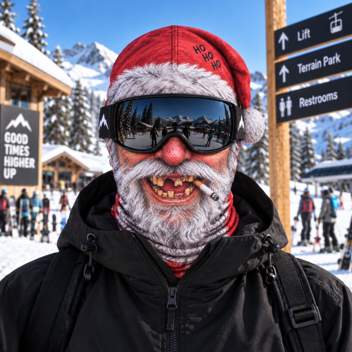 Funny Ski Mask, 3D Realistic Face Balaclava with Stretchy Fabric, Warm Winter Face Cover for Skiing, Snowboarding & Outdoor Adventures