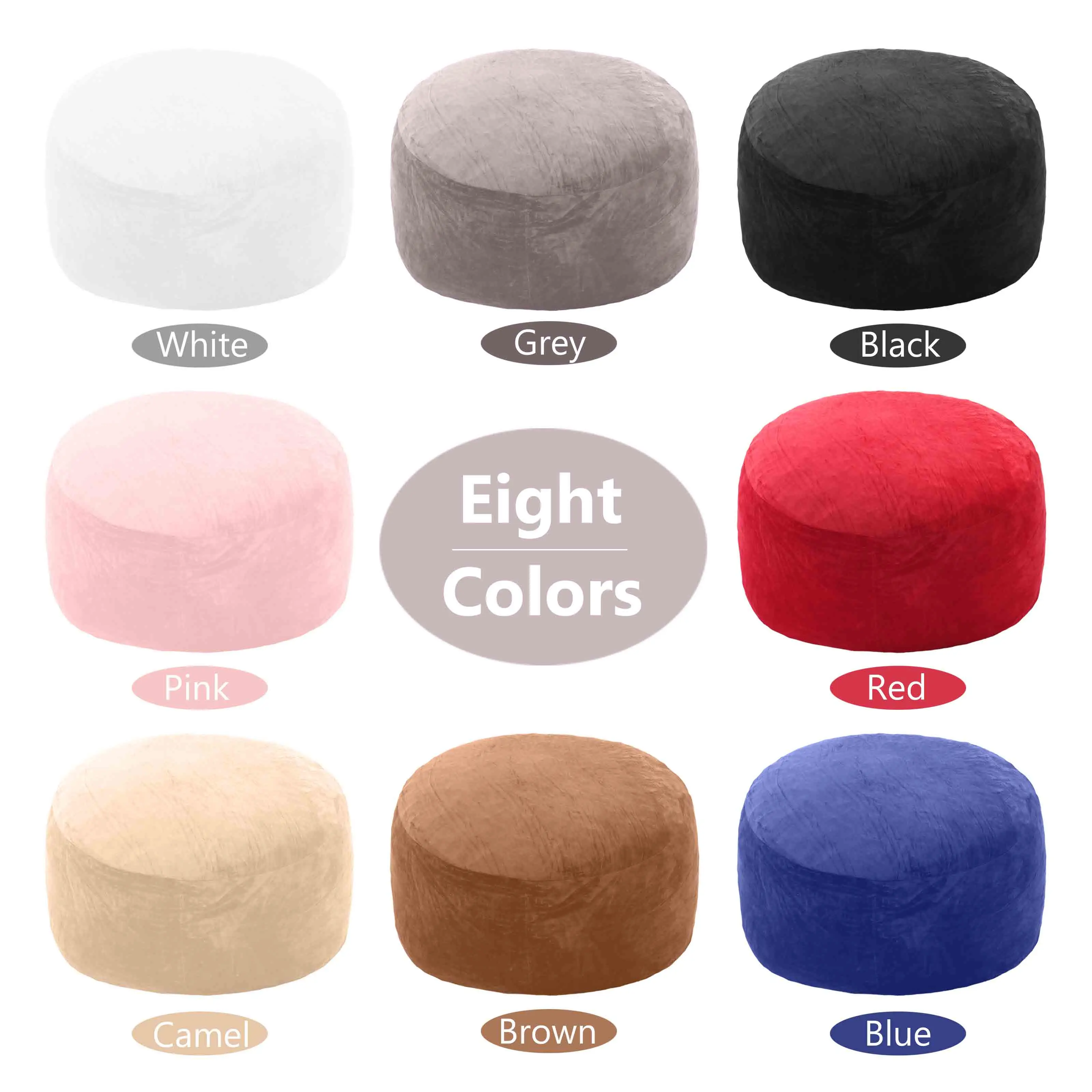 Jumbo Bean Bag Chair, Oversized Memory Foam Lounge Chair with Soft Washable Cover