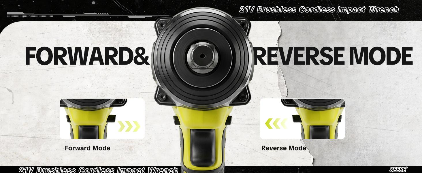 SEESE 3 in 1 Cordless Impact Wrench 590 FT-LBS(800N.m) 3200IPM 1/2 Impact Gun High Torque Electric Impact Driver Cordless Impact Wrench with 21V 2 x4.0Ah Battery ,LED Light,9 Sockets,6 Drills,6 Screws & Case for HomeCar Tire Lug Nut fathe