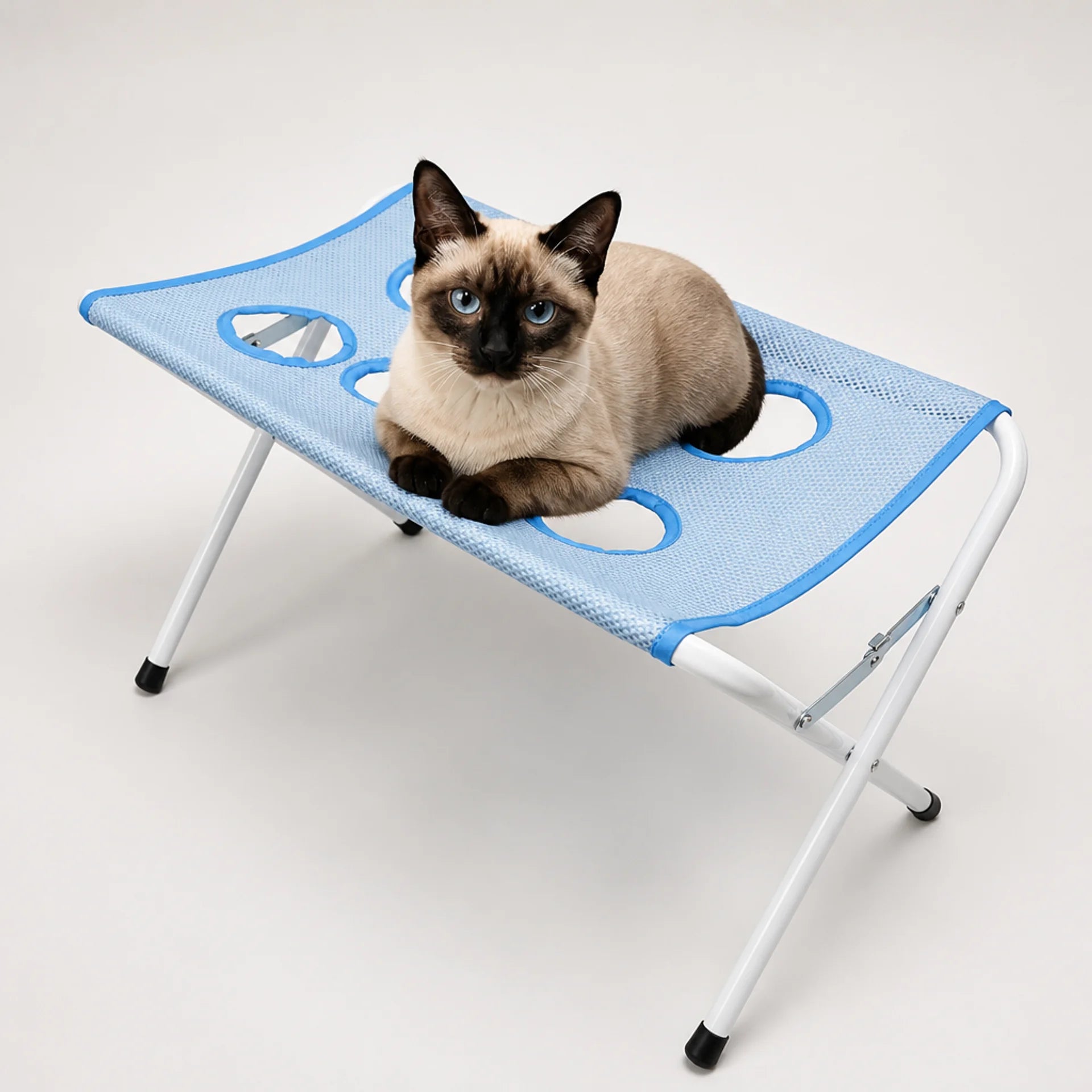 Foldable Cat Bath Stand, Mesh Grooming Support Rack for Cats & Small Pets