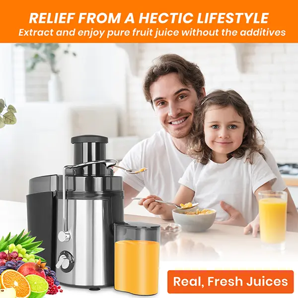 Home Juicer Machine, 800W Fast Juice Maker with Dual Speed Control, Easy Clean Extractor for Healthy Drinks