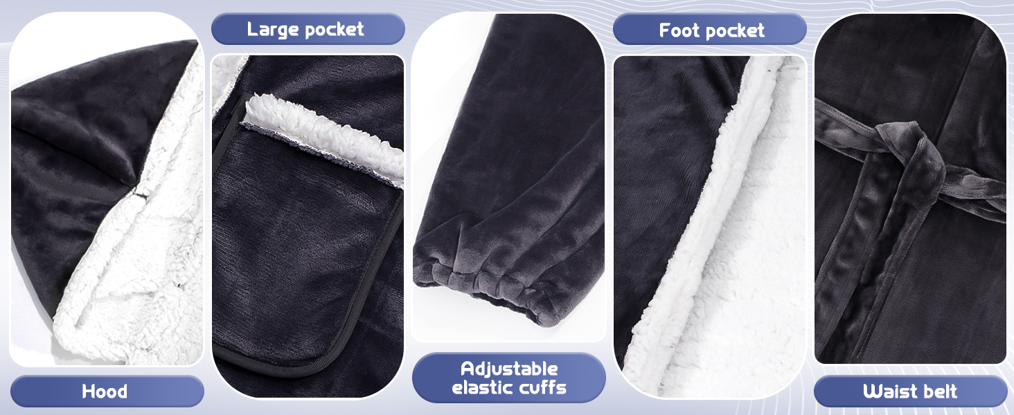 heated blanket with foot pocket