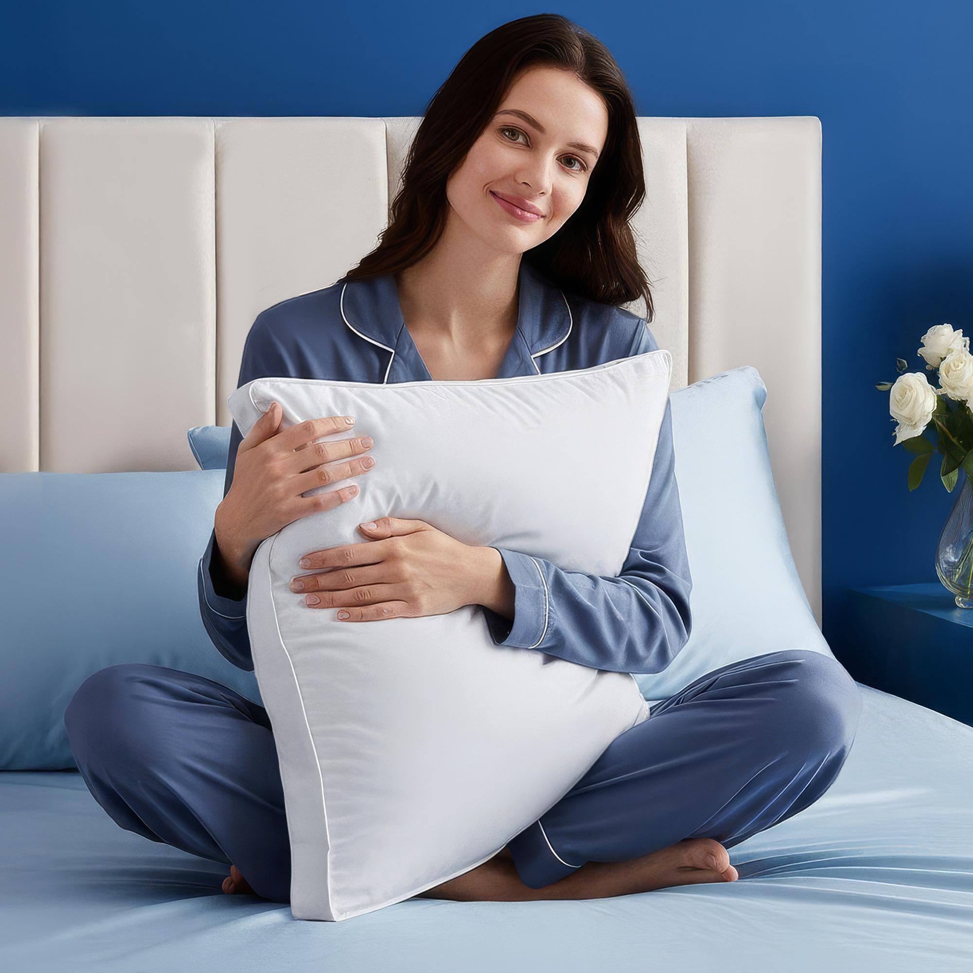 Utopia Bedding Gusseted Bed Pillows (4 Pack) - Hotel-Quality Cooling Home Decor Pillows for Side, Back Sleepers - King/Queen Size, White