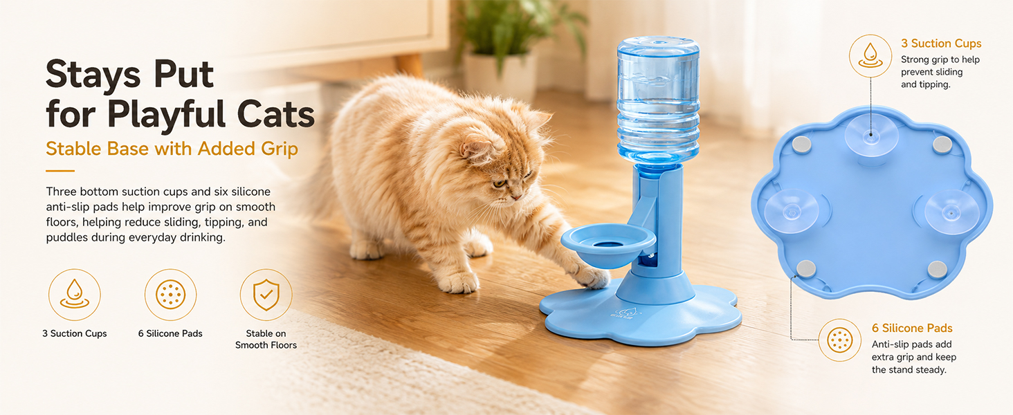 Gravity Cat Water Dispenser Stand