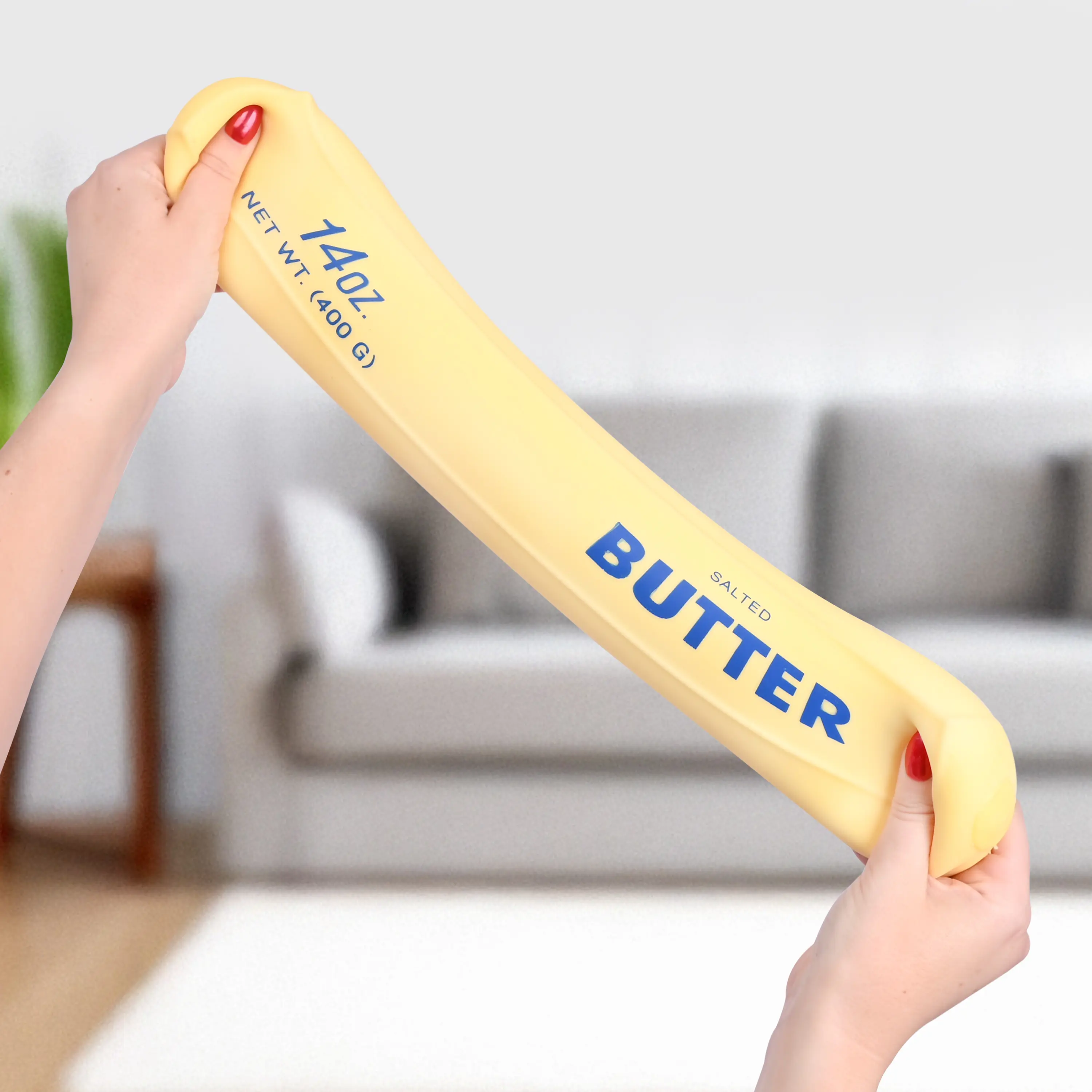 Large Squishy Butter - Viral Stress Ball Toy for Kids & Adults, 10+ Inch Jumbo Stick, Perfect Gag Gift for Ages 3+, Sensory Fidget Toy