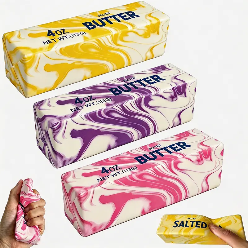 Butter Cream Stick Slow Rising Squishy Toy - Scented Soft Sensory Fidget Product, Stress Relief Item, Relaxing Gift for Grown Ups, Summervibes Party Present, Squishies Toys