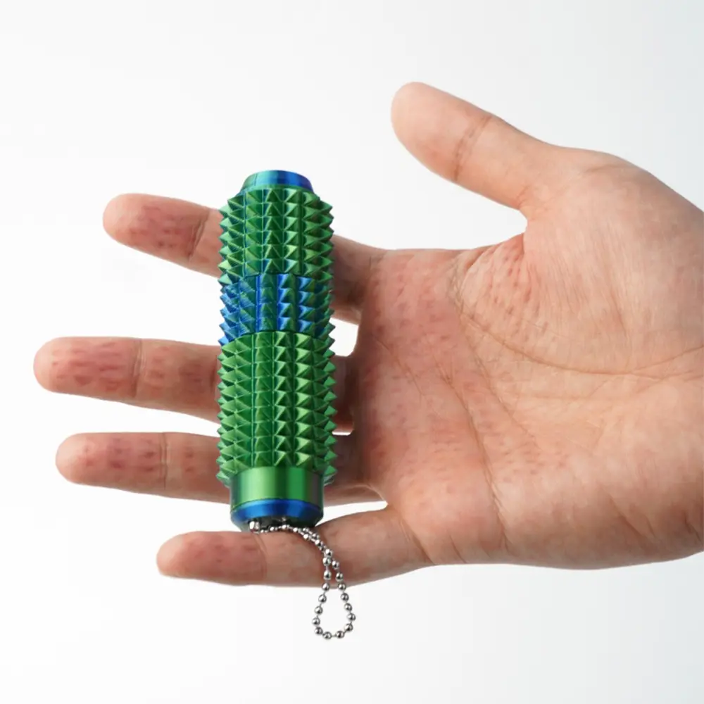 5-in-1 3D Printed Spiky Design Toys, Design for Stress Relief, Button Clicks, Spinners, Pocket Mini Toy for Adults Novelty Gifts