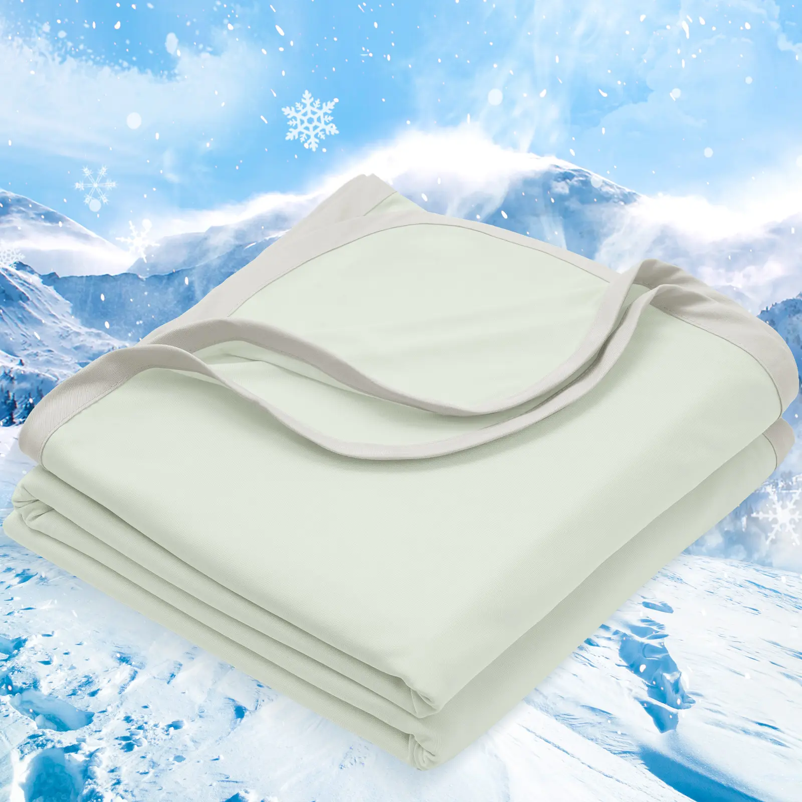 【Summer Sale】Double Cooling Blanket for Hot Sleepers, Arc-Chill Q-Max>0.5 with Double Cooling, Lightweight Summer Blanket Absorbs Heat to Keep Cool All Night for Night Sweats