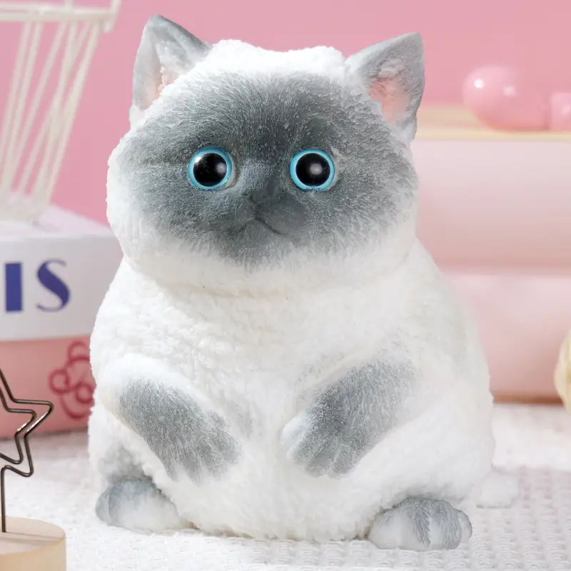 Large Taba Squishy Cat Squishy Dog Handmade Cute Cat DIY Squeeze Toy, Hyperreal Kawaii Cat Simulation Lovely Toy, Squeeze Autism Toys Stress Relidf toy, Silicone Pinch Cat