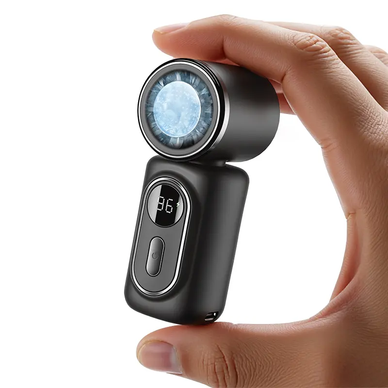 3-in-1 Mini Portable Handheld Clip Cooling Fan - 3000mAh Rechargeable Battery, 5 Speeds, 180° Adjustable Airflow, USB Powered, Ideal for Travel, Office, Travel Stuff, Portable Fans Essentials