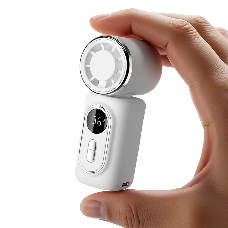 3-in-1 Mini Portable Handheld Clip Cooling Fan - 3000mAh Rechargeable Battery, 5 Speeds, 180° Adjustable Airflow, USB Powered, Ideal for Travel, Office, Travel Stuff, Portable Fans Essentials