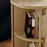 Stylish wood-effect rotating bookcase, space-saving and multi-functional. It doubles as a practical side table, featuring smooth rotation for easy access to books and decor to tidy up your home.