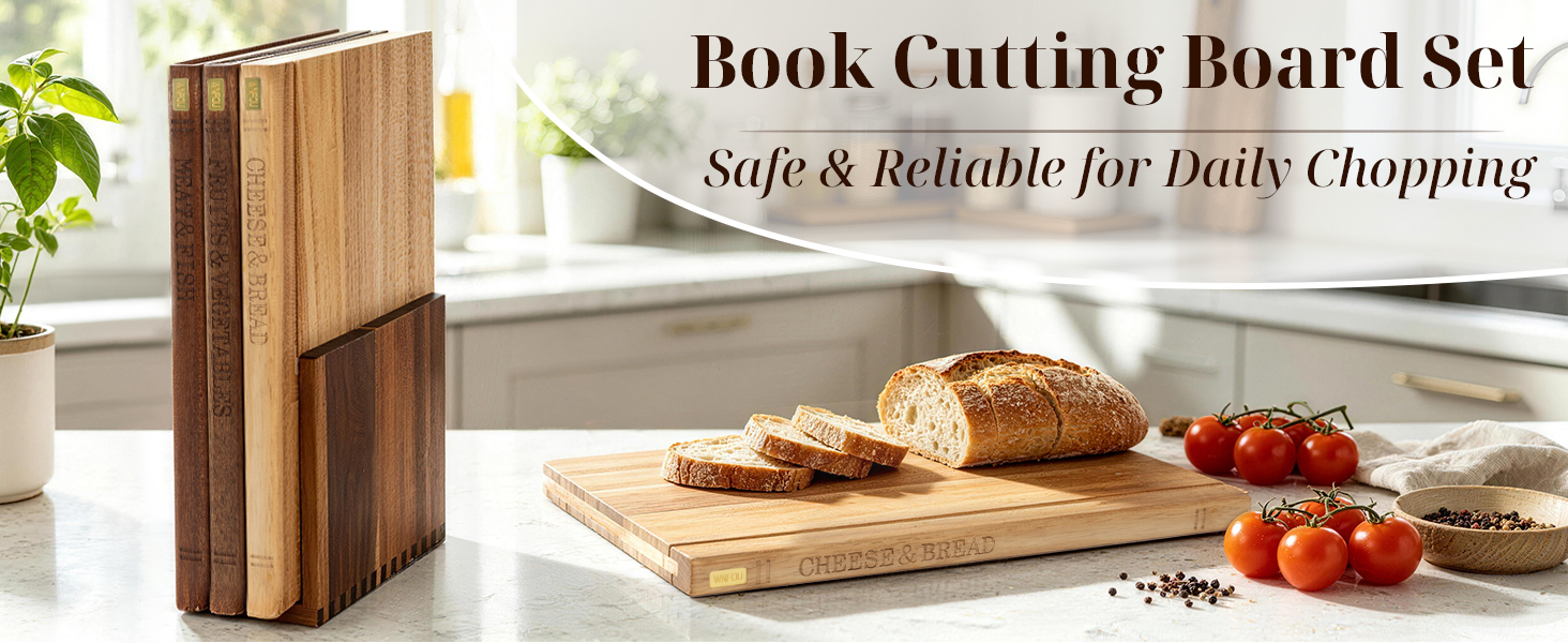 book cutting board set