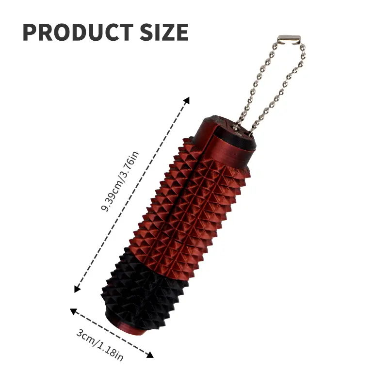 5-in-1 3D Printed Spiky Design Toys, Design for Stress Relief, Button Clicks, Spinners, Pocket Mini Toy for Adults Novelty Gifts
