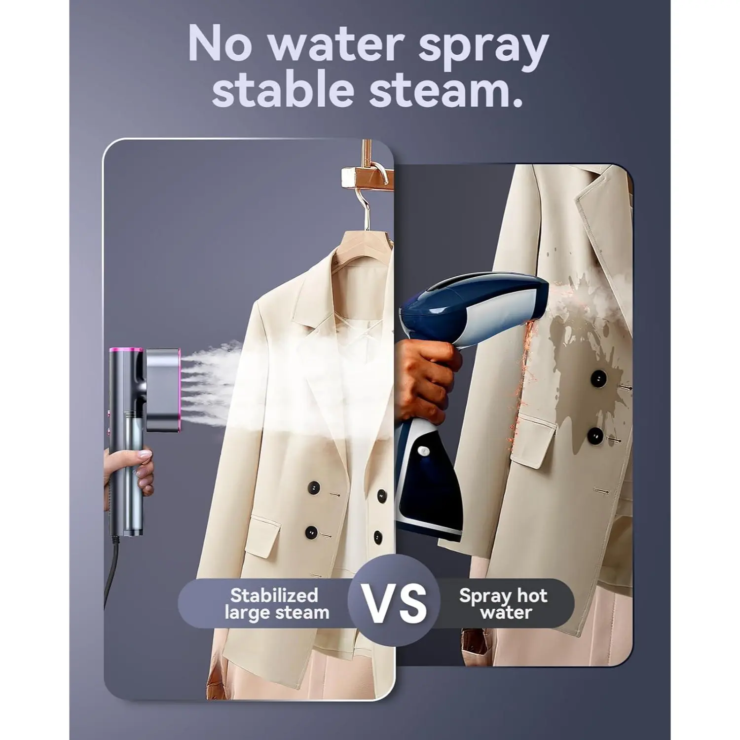 Garment Steamer Iron 2 in 1