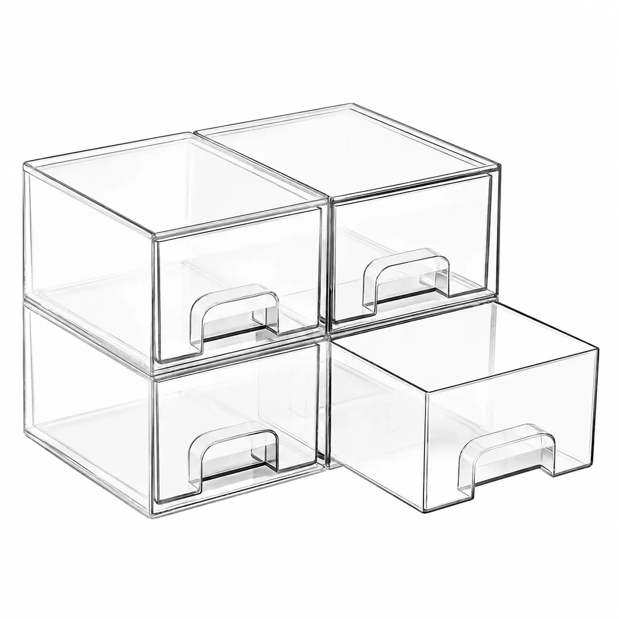 13 Drawer Clear Acrylic Organizer, Storage Organizer for Bathroom Vanity, Makeup, Kitchen Pantry, Countertop and Home Organization