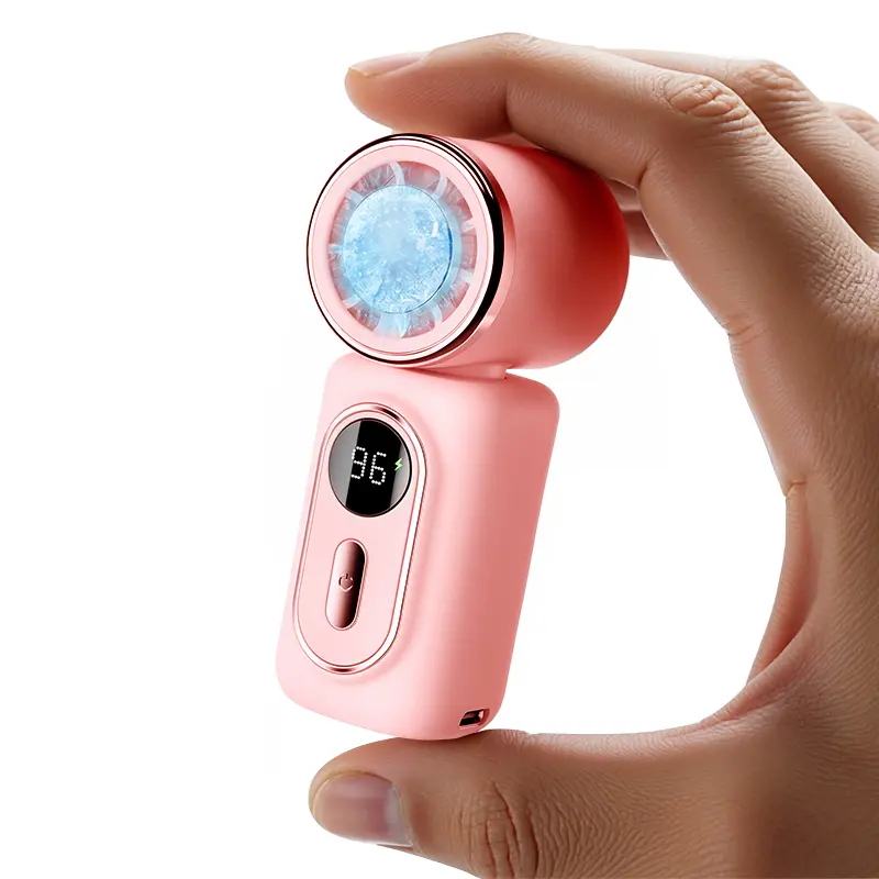 3-in-1 Mini Portable Handheld Clip Cooling Fan - 3000mAh Rechargeable Battery, 5 Speeds, 180° Adjustable Airflow, USB Powered, Ideal for Travel, Office, Travel Stuff, Portable Fans Essentials