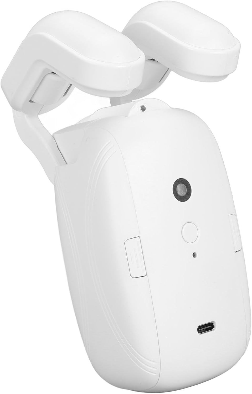 Wireless smart curtain motor with voice & app control, automatic light sensing, precise opening adjustment and ultra-quiet 25dB operation, easy wire-free installation for home automation.