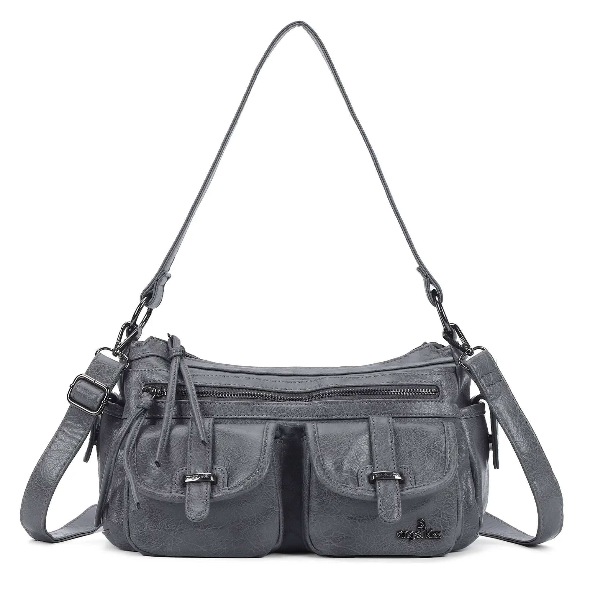 Women's Hobo Cross‑Body Bag, Casual Vegan Leather Shoulder Handbag with Adjustable Strap & Multiple Pockets for Daily Use