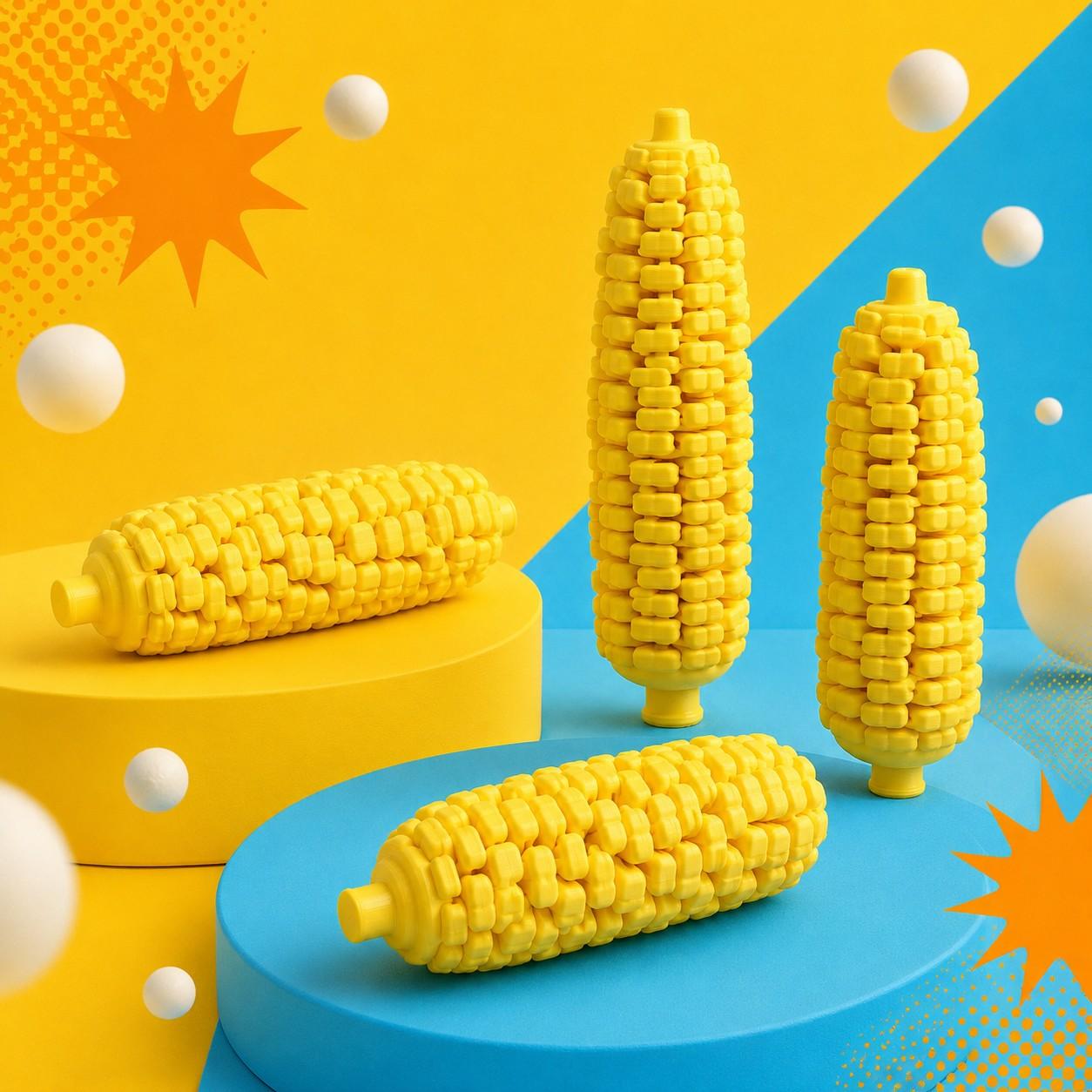 3D Printed Corn COB Toy with Joint Movement, Stress Relief Simulation, Office Relaxation Tool, Perfect Gift Idea, Fidget Gadget, Stress Relieving Tool, Stress Relief Tools, Fidgeting