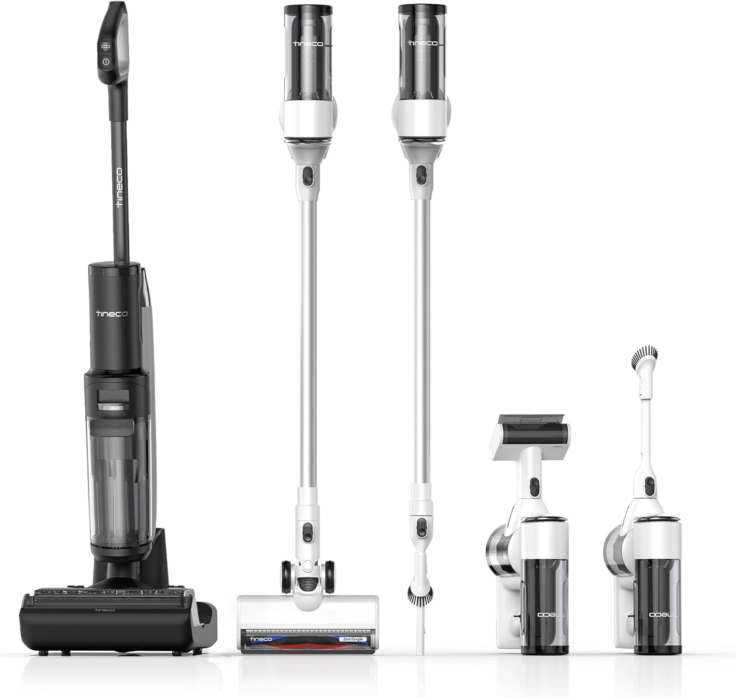Smart cordless floor‑washer vacuum, stretch‑reach design, vacuums and mops hard floors in one pass for effortless household cleaning.