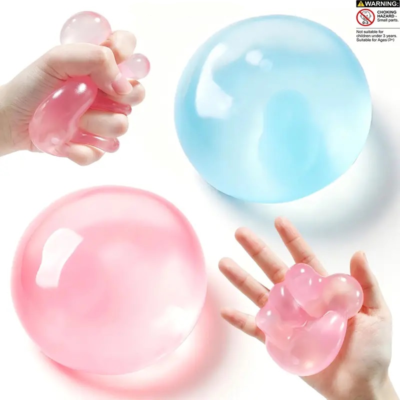 1 Count Coconut Oil Squishy Stress Ball,Shapeable No Rebound Stress Relief Ball Coconut Oil Handmade Squeezing Ball, Anxiety Relief Toy, Fidget Toy