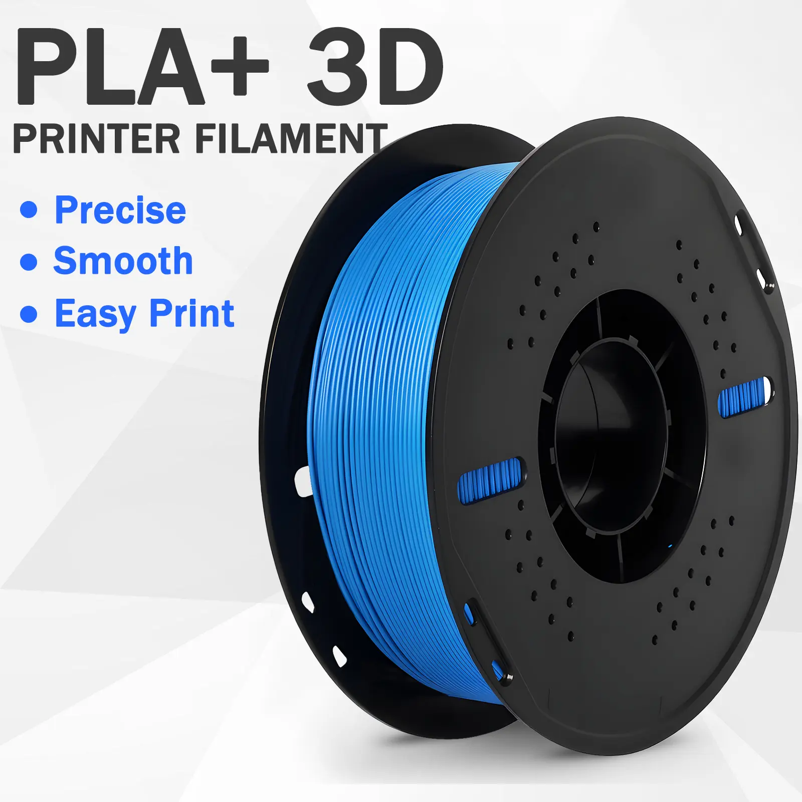 PLA+ 3D Printing Filament, 1.75mm 4-Color Gradient Filament, 2KG Tangle-Free Printing Material for FDM 3D Printers