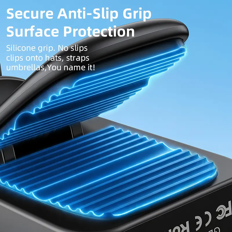 3-in-1 Mini Portable Handheld Clip Cooling Fan - 3000mAh Rechargeable Battery, 5 Speeds, 180° Adjustable Airflow, USB Powered, Ideal for Travel, Office, Travel Stuff, Portable Fans Essentials