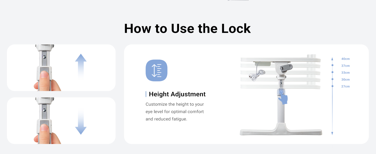lap desk with lock