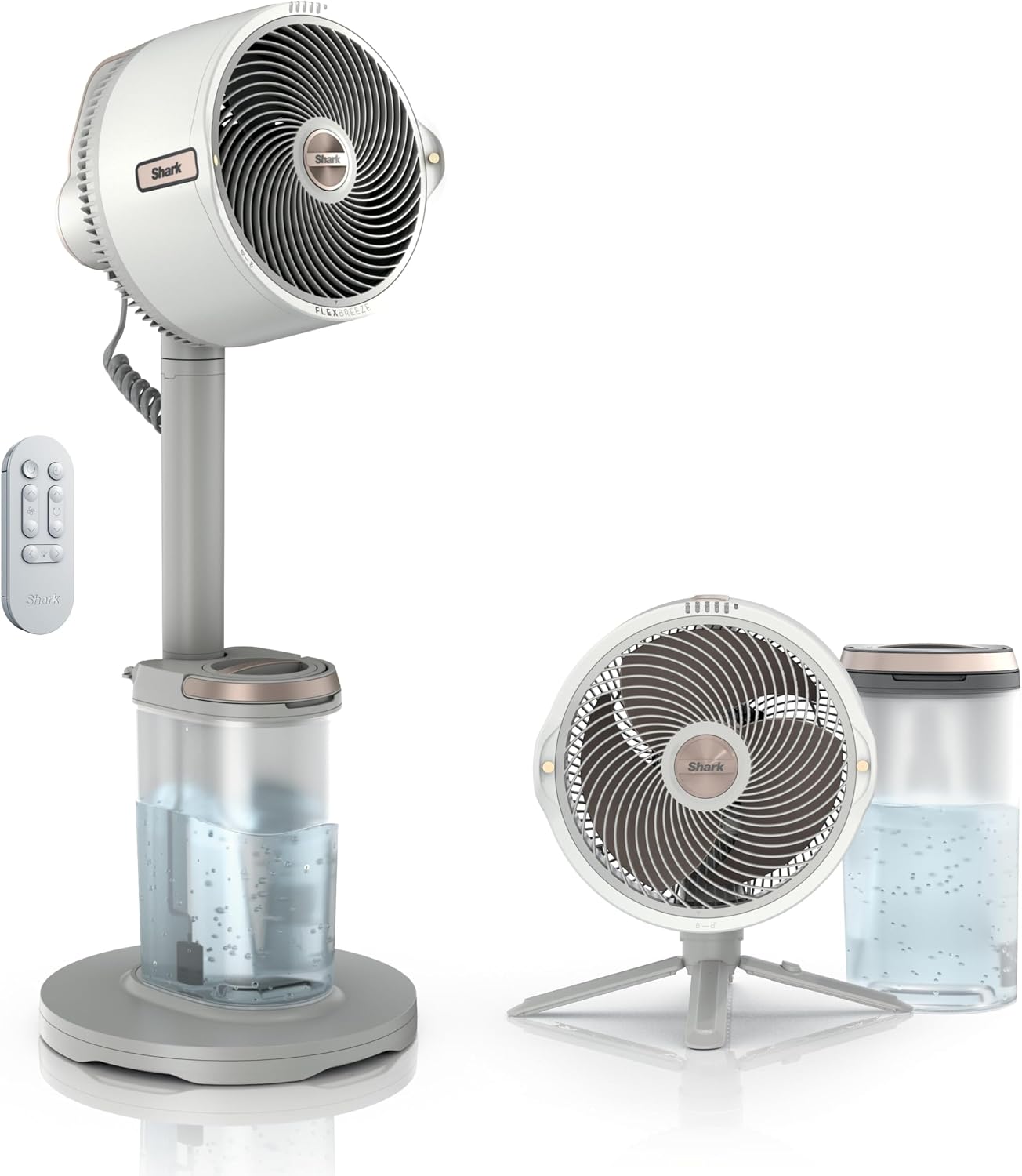 FlexBreeze Pro Mist 2-in-1 Fan with Integrated Mist, White, FA302WH