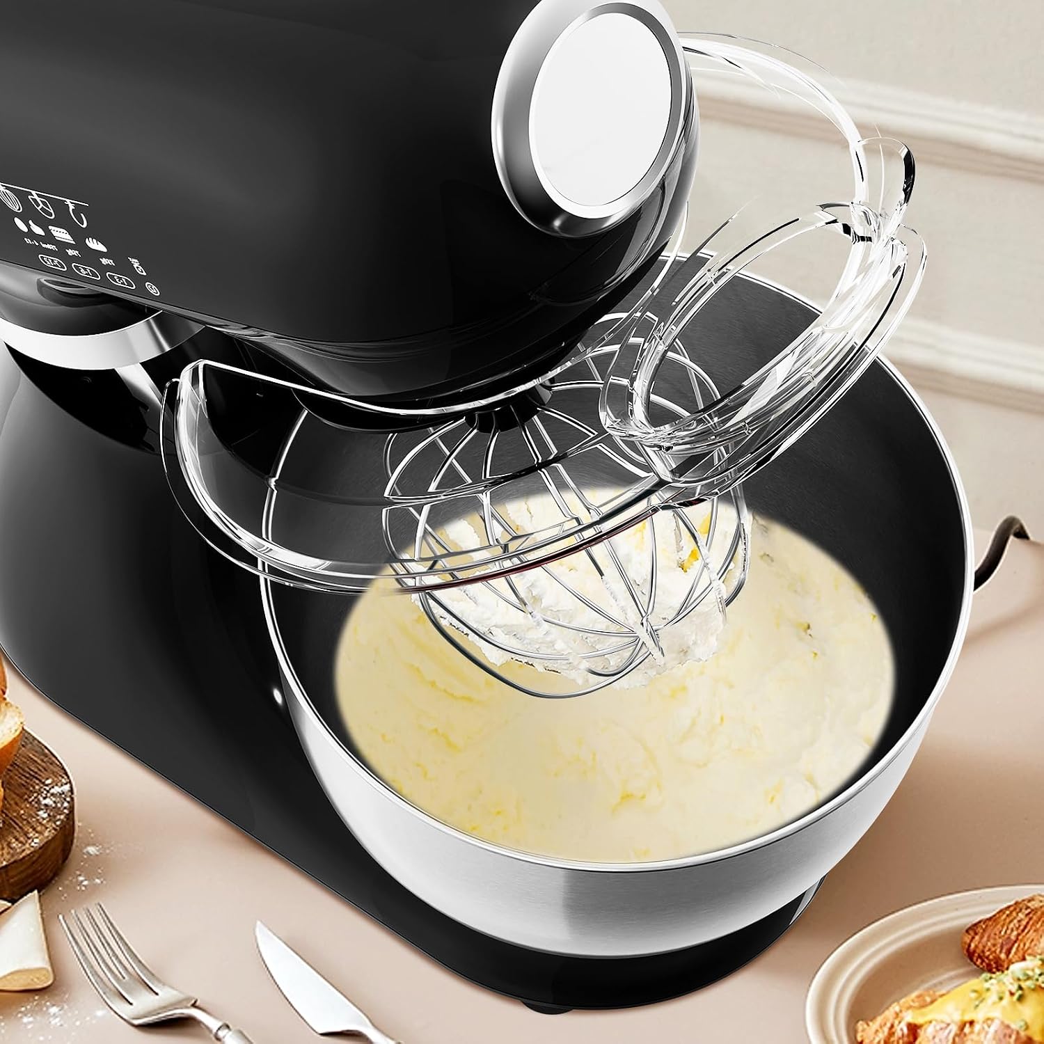 Cnmcld 5.3 Quart Electric Stand Mixer With 12 Speed, Low Noise