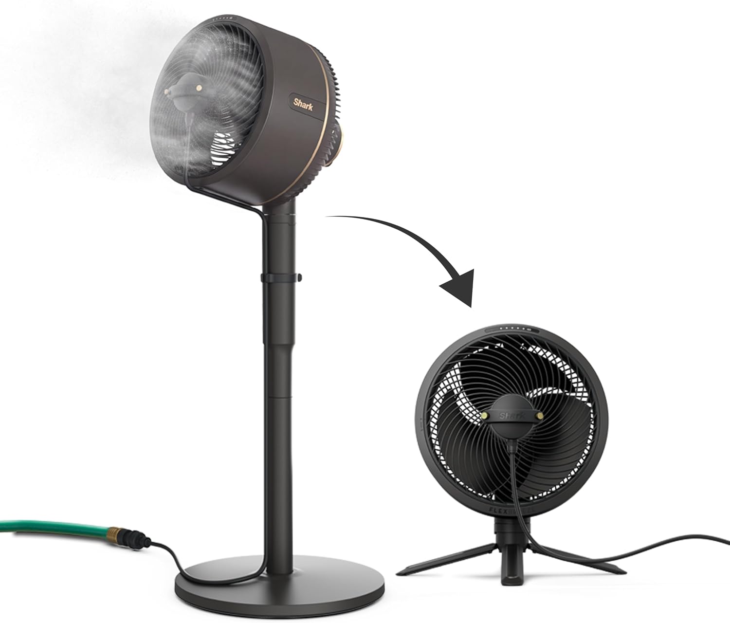 FlexBreeze Pro Mist 2-in-1 Fan with Integrated Mist, White, FA302WH