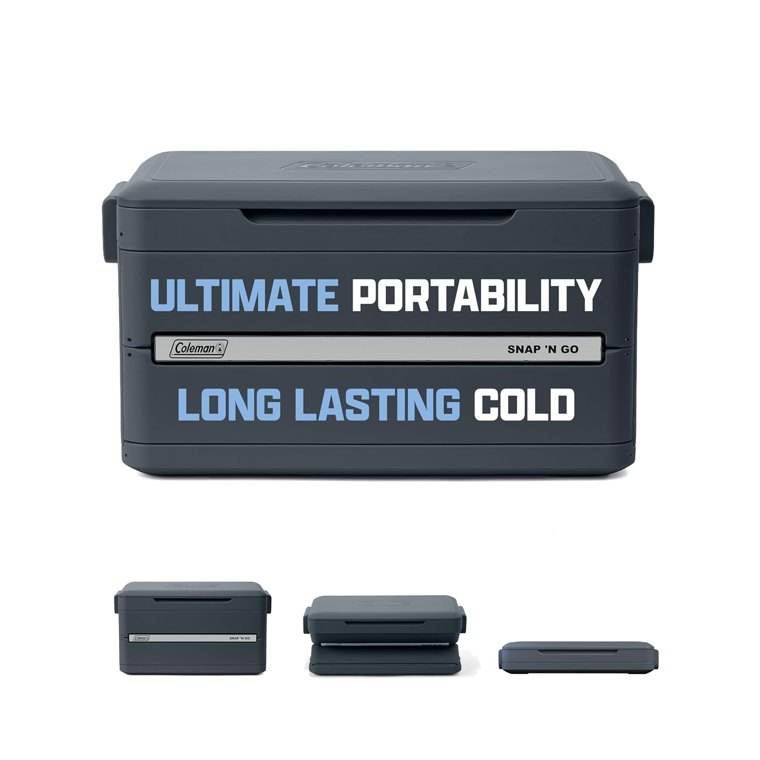 35‑quart collapsible hard‑sided cooler with 48‑hour ice retention, quick 10‑second setup, removable waterproof liner and dual‑mode carry handles for outdoor trips.  >