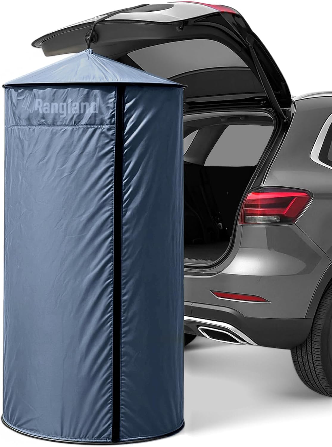Pop‑Up Portable Changing Room Tent with Suction Cups, Privacy Pod for SUV, Camping, Shower & Beach, Black, Carry Bag Included