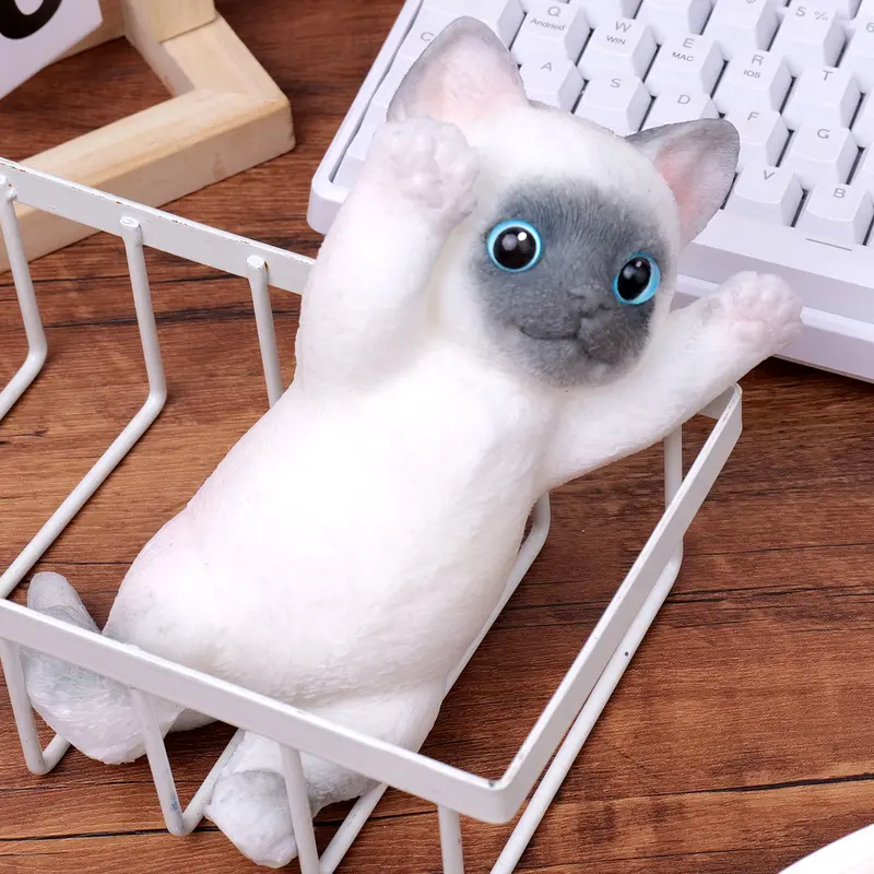 Large Taba Squishy Cat Squishy Dog Handmade Cute Cat DIY Squeeze Toy, Hyperreal Kawaii Cat Simulation Lovely Toy, Squeeze Autism Toys Stress Relidf toy, Silicone Pinch Cat
