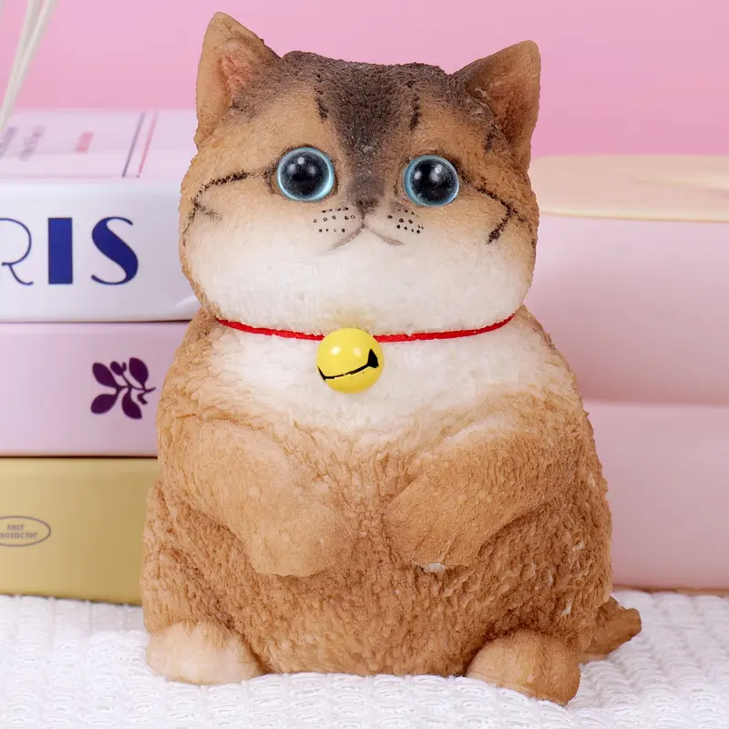 Large Taba Squishy Cat Squishy Dog Handmade Cute Cat DIY Squeeze Toy, Hyperreal Kawaii Cat Simulation Lovely Toy, Squeeze Autism Toys Stress Relidf toy, Silicone Pinch Cat