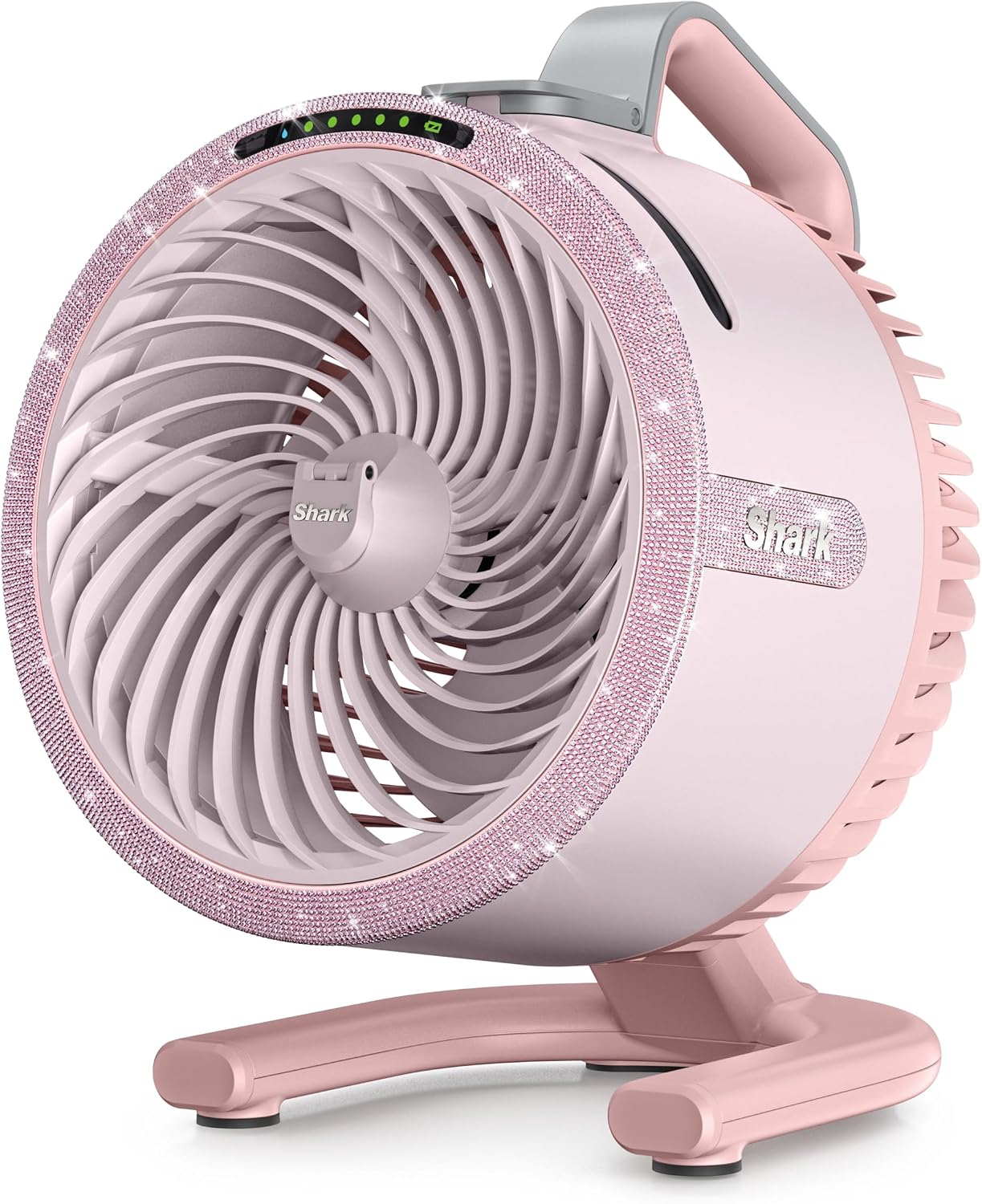 Compact evaporative mist table fan, 5‑speed, corded/cord‑less, long‑runtime for indoor and outdoor cooling. 