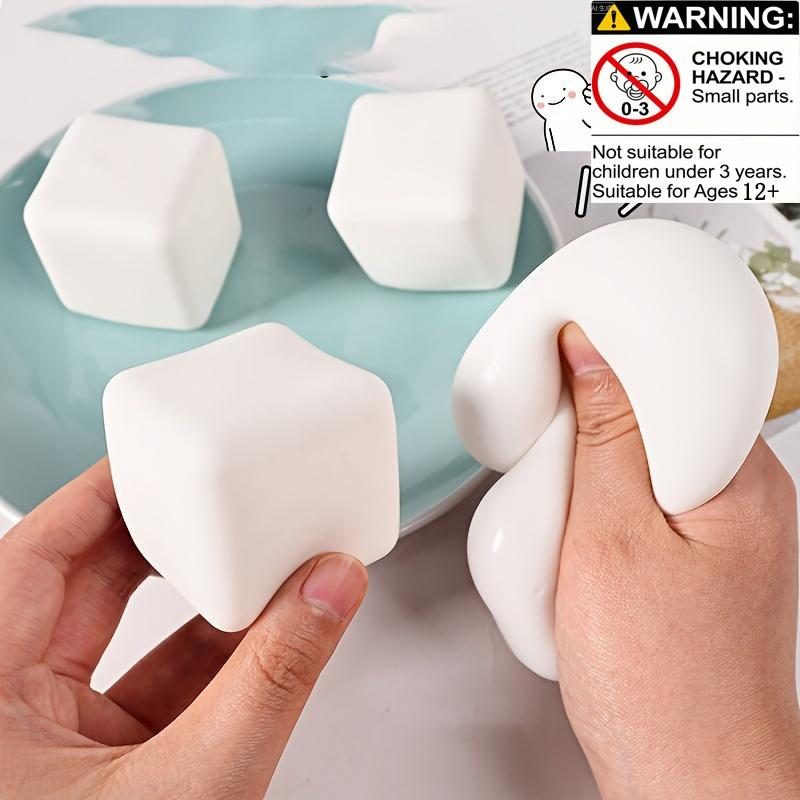 Plastic Moldable Slow-Return Toy, Creative Simulation Bean Curd, Compression Toy, Birthday Gift, Christmas Party Favors, Squishy Toys