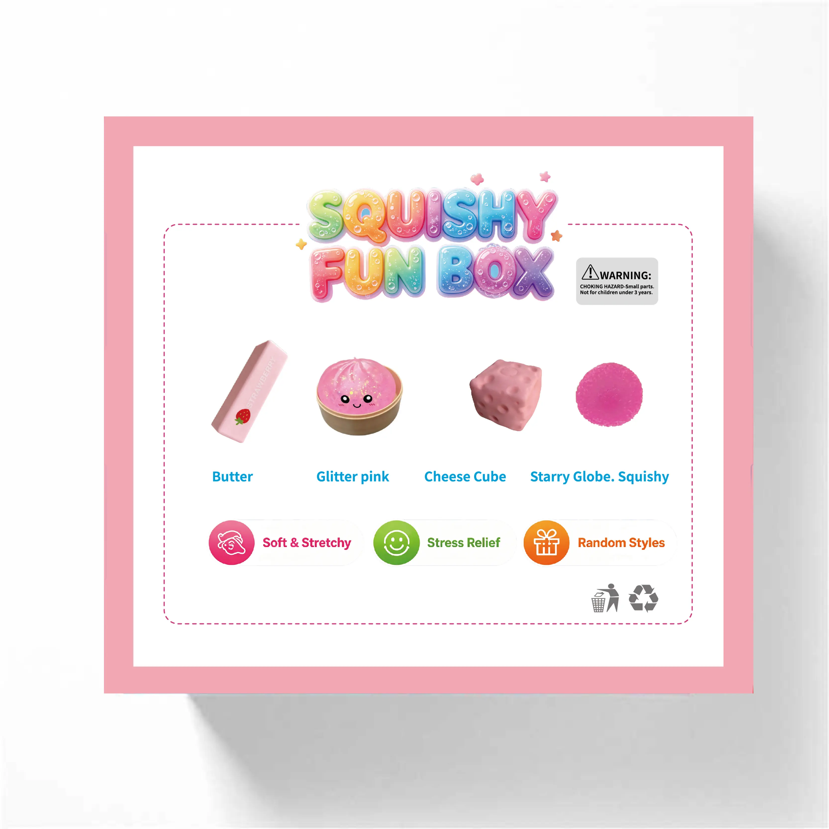 4-Pack Soft Squishy Toys, Mixed Slow & Fast Rebound Silicone Toys, stress relief toy，Assorted Styles, Perfect Gifts for Day, Father's Day, Teacher's Day, Birthdays Parties summerwins