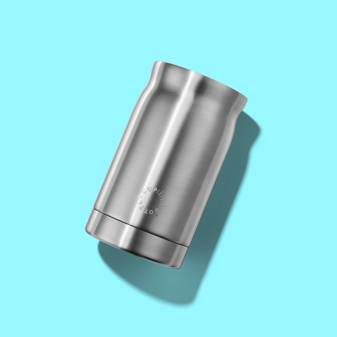 2‑in‑1 reusable insulated water bottle & coffee cup with hidden stored lid, modular build, keeps drinks hot or cold for travel and on‑the‑go use. 