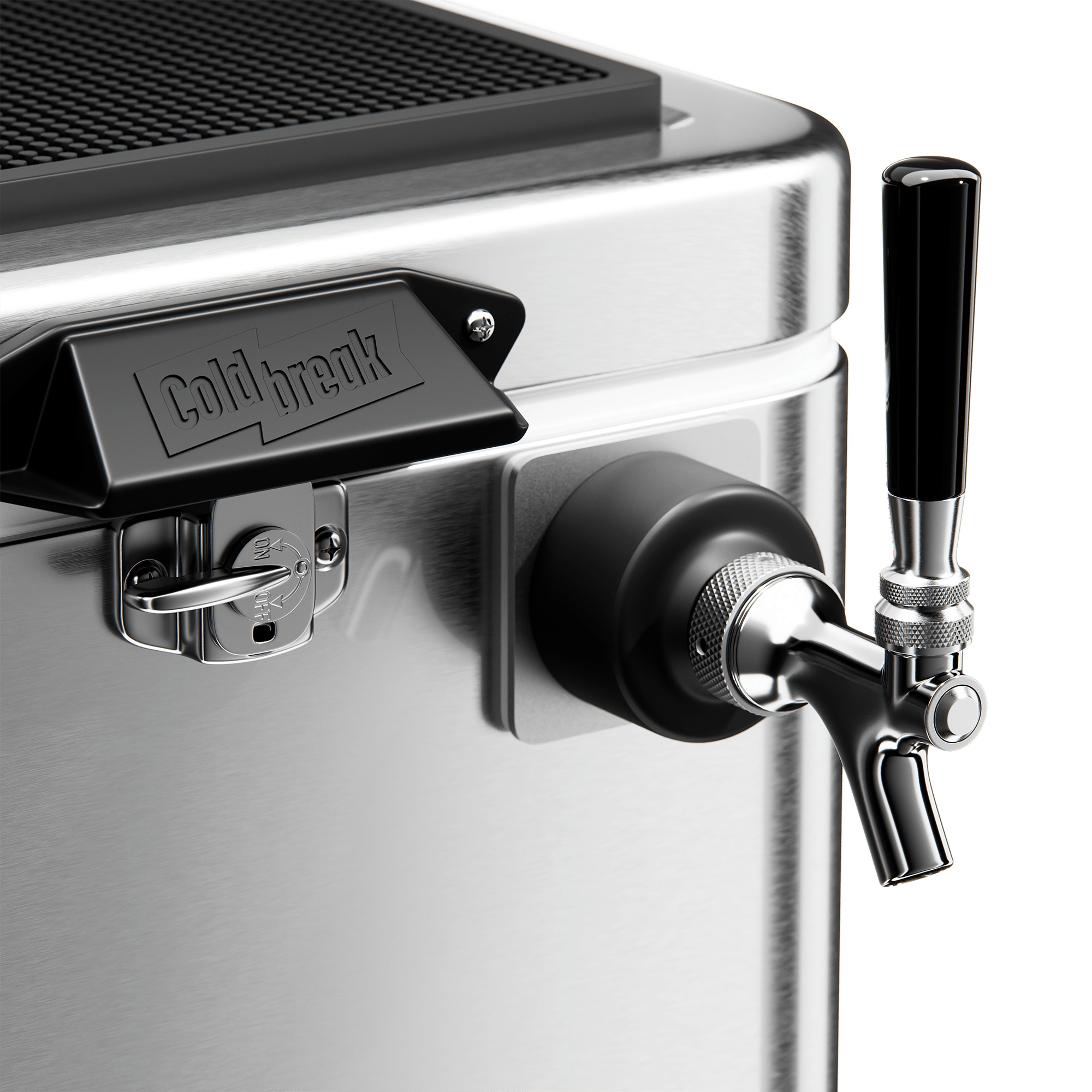 Professional‑grade portable draft‑beer bar with 50‑foot stainless‑steel coil and front‑input design, ideal for serving chilled draught beer at parties, camping and outdoor events.