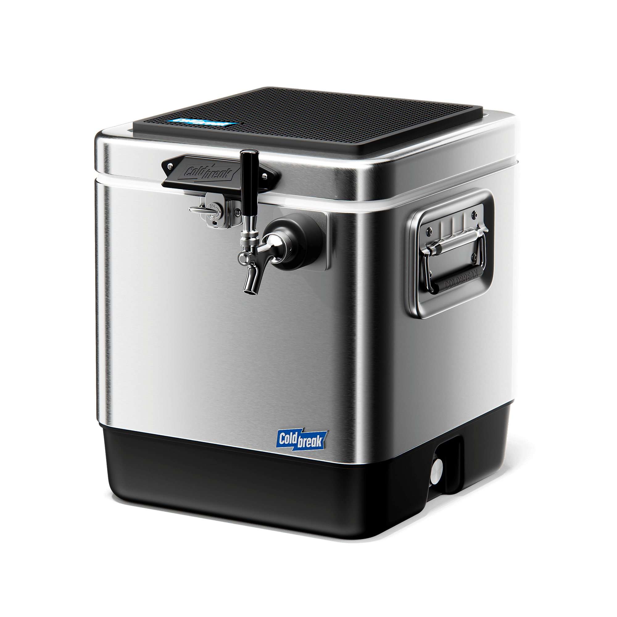 Professional‑grade portable draft‑beer bar with 50‑foot stainless‑steel coil and front‑input design, ideal for serving chilled draught beer at parties, camping and outdoor events.